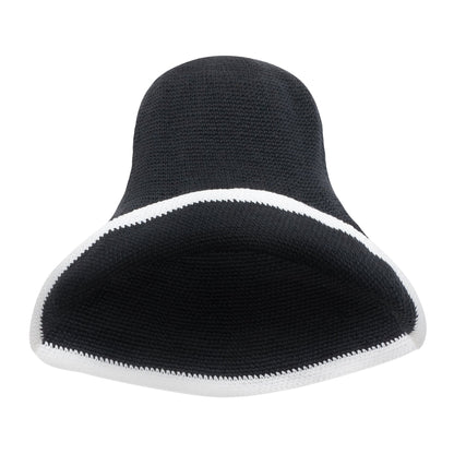 BLOOM LINE Crochet Sun Hat in Black