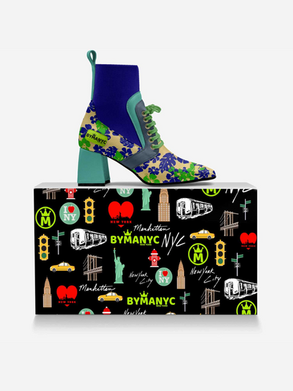 BYMANYC ® NYC Times Square Pulse: Vegan Women's Booties of Intense Luxury