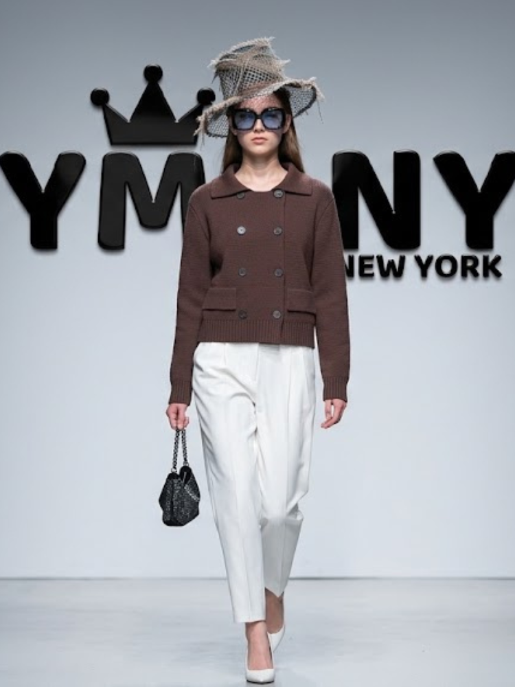Women's Double-Breasted Knit Cardigan BYMANYC ® New York CONTEMPORARY VIBRANT MODERN FASHION - New Collection