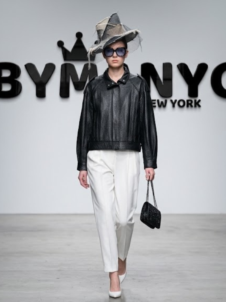 Women's Textured Faux Leather Biker Jacket BYMANYC ® New York CONTEMPORARY VIBRANT MODERN FASHION - New Collection