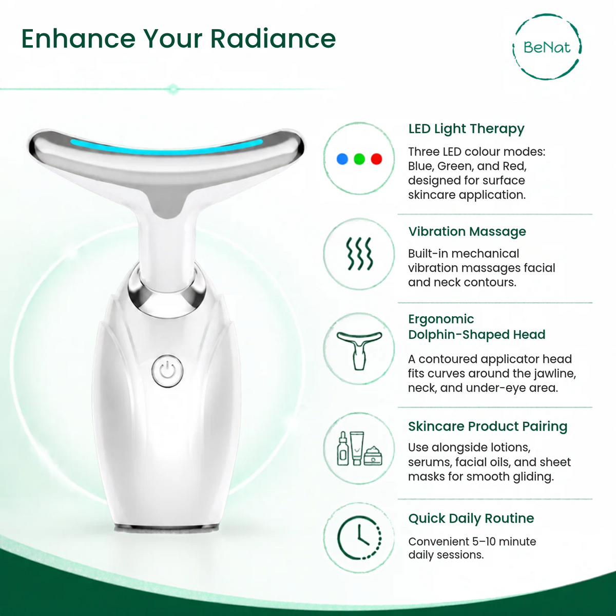 Neck & Face Lifting LED Therapy Device