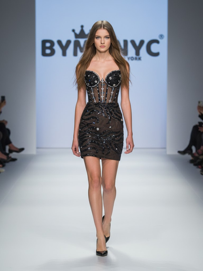 Black Mini Party Dress TRIBECA: Prêt-À-Porter Line BYMANYC ® New York