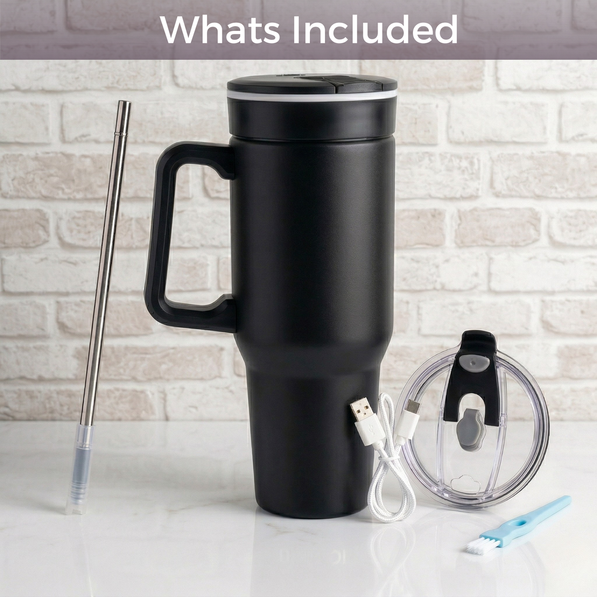 Steel (21oz) Promo 180W Insulated Portable Blender