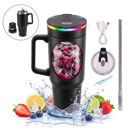 Steel (21oz) 180W Insulated Portable Blender - Goody