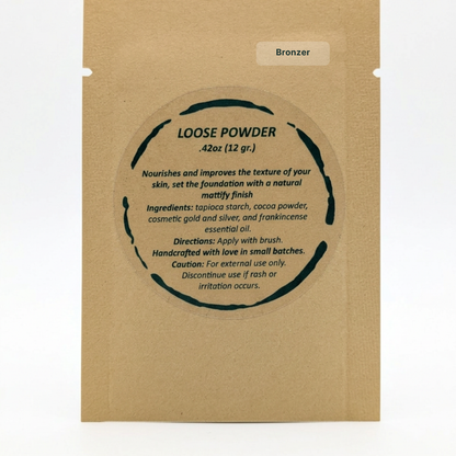 All-Natural Bronzer Loose Powder. Eco-Friendly
