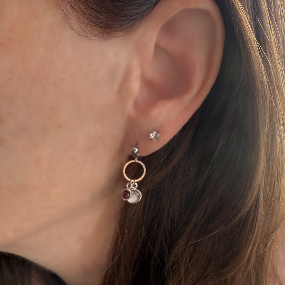 My Moon Birthstone Earrings
