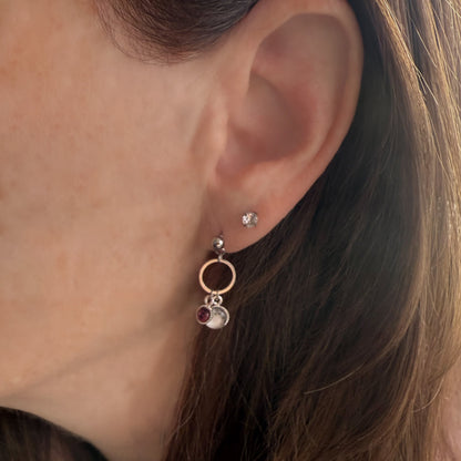 My Moon Birthstone Earrings
