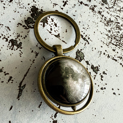 My Moon Double Sided Fidget Keychain With Two Custom Lunar Phases