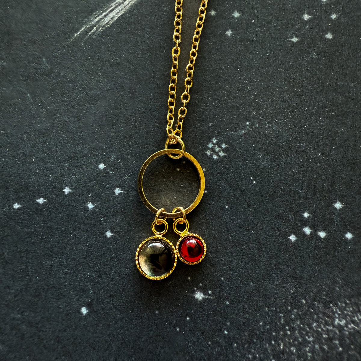 My Moon Birthstone Necklace