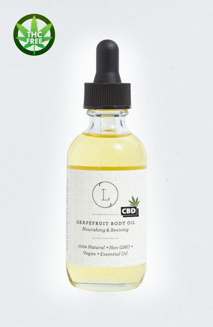 CBD Grapefruit Body Oil – Natural Moisturizing Aromatherapy Oil