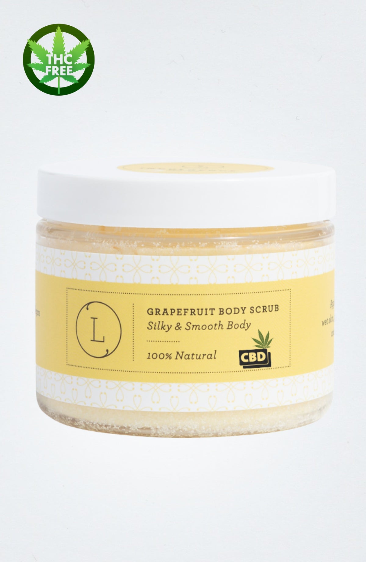 CBD Grapefruit Body Scrub – Natural Exfoliating Salt Scrub