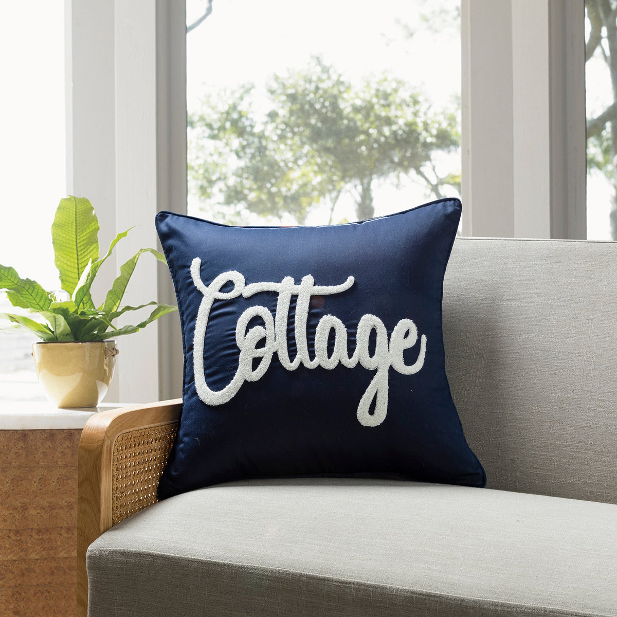 Cottage Icons Throw Pillow - Set of 2