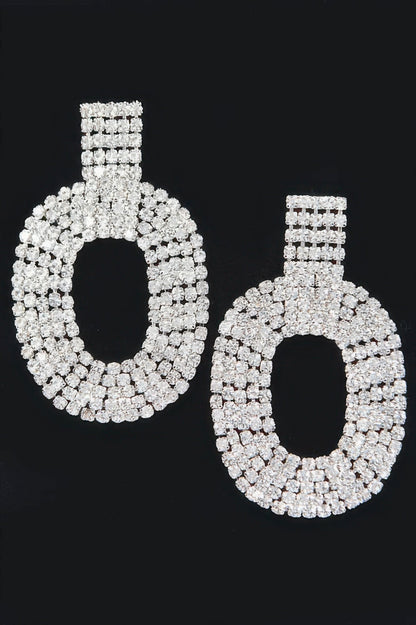 CHELSEA Elegant Rhinestone Drop Earrings: NYFW BYMANYC ® New York