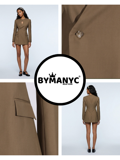 CHELSEA Keyhole Tailored Blazer | BYMANYC ® New York Elegance