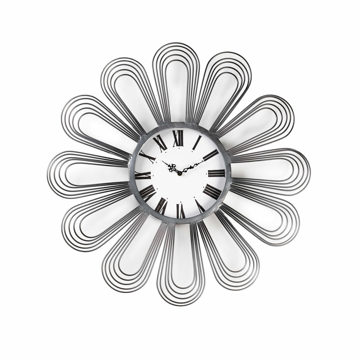 Wall Clock - Modern Reflection, Silver