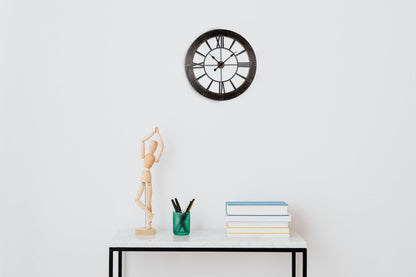 Wall Clock - Rustic Finished Frame Wall Clock