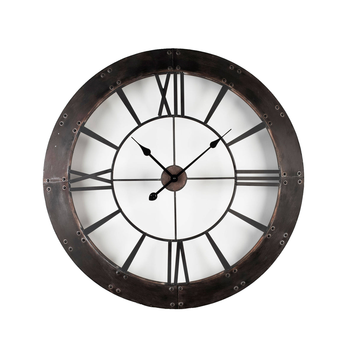 Wall Clock - Rustic Finished Frame Wall Clock