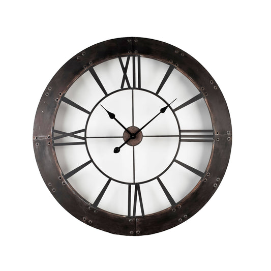 Wall Clock - Rustic Finished Frame Wall Clock