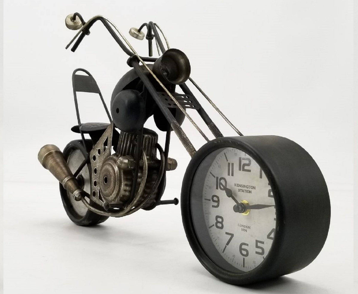 Table Clock - Motorcycle Table Clock