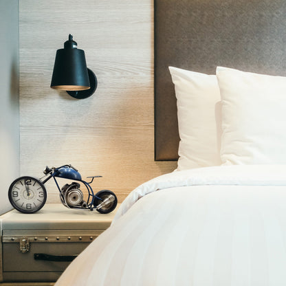 Table Clock - Motorcycle Blue Table Clock