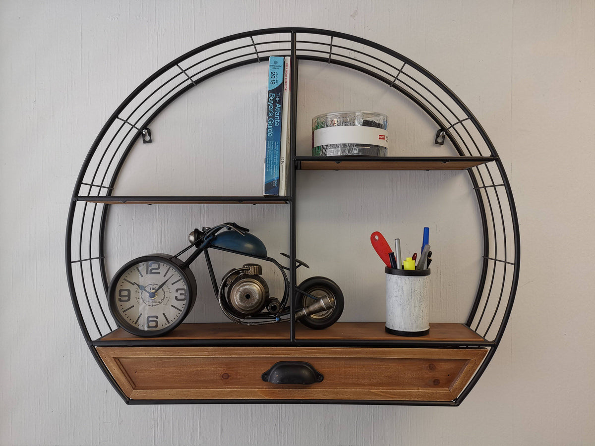 Table Clock - Motorcycle Blue Table Clock