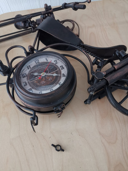Table Clock - Motorcycle Table Clock - Double-Sided Table Clock