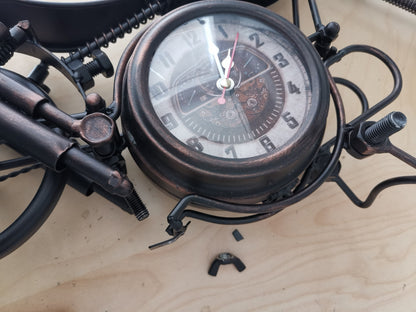 Table Clock - Motorcycle Table Clock - Double-Sided Table Clock