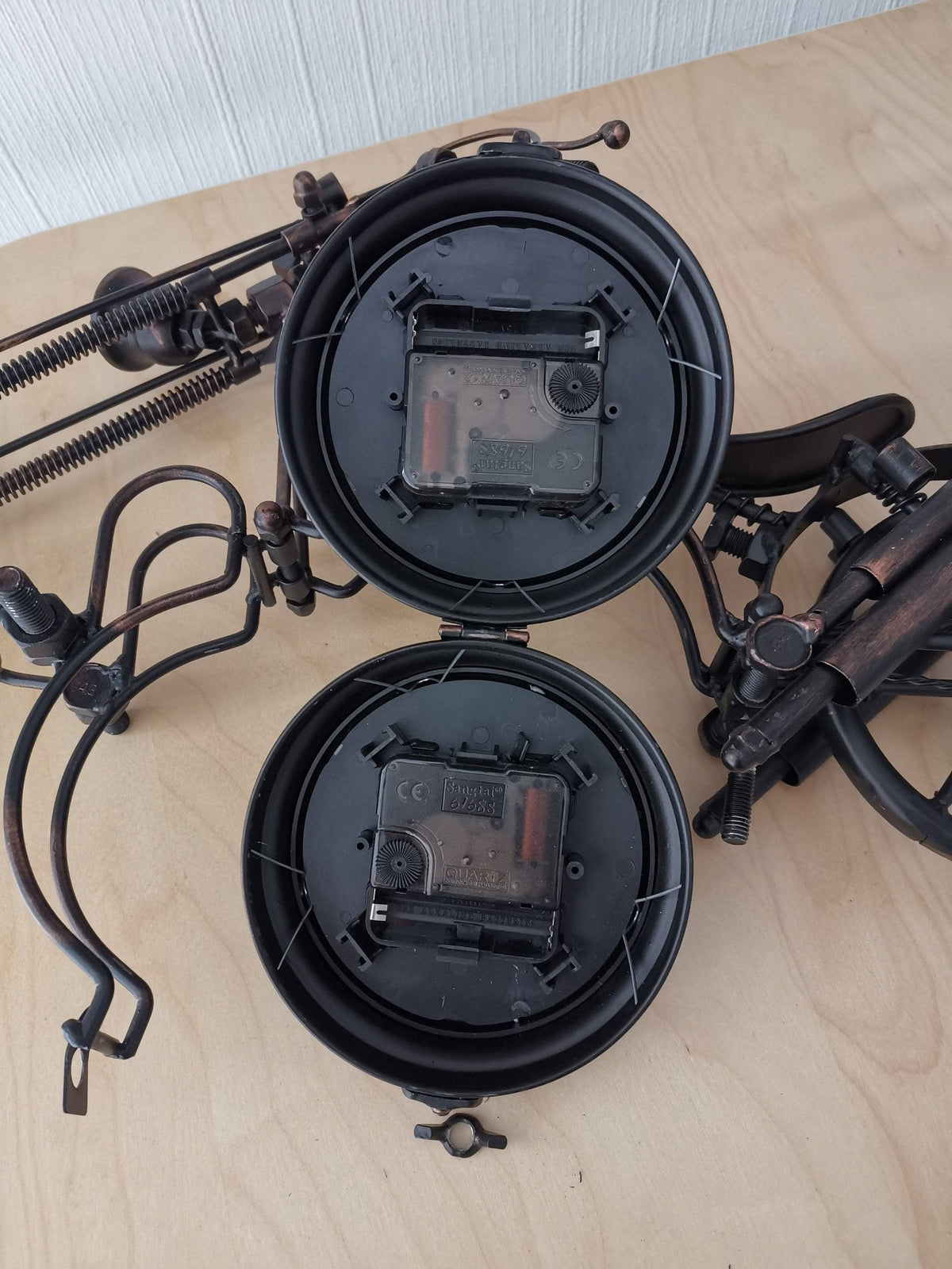 Table Clock - Motorcycle Table Clock - Double-Sided Table Clock
