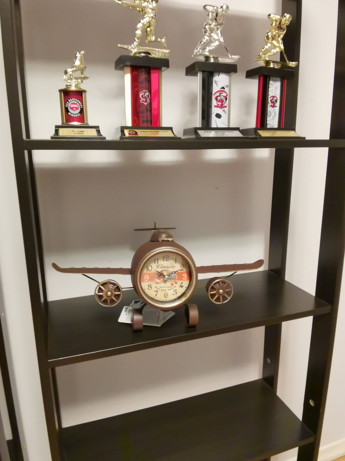 Table Clock - Rustic Vintage Airplane Table Clock