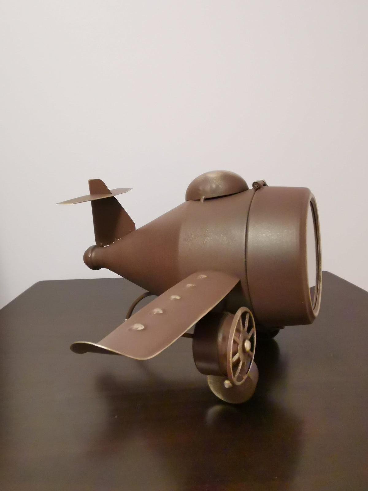 Table Clock - Rustic Vintage Airplane Table Clock