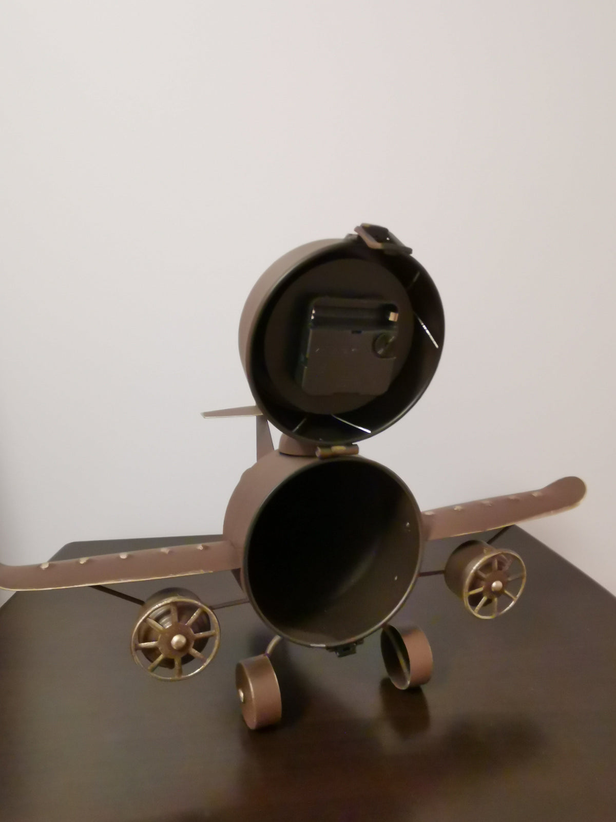 Table Clock - Rustic Vintage Airplane Table Clock