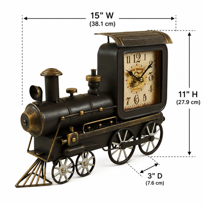 Table Clock - Old Train Table Clock