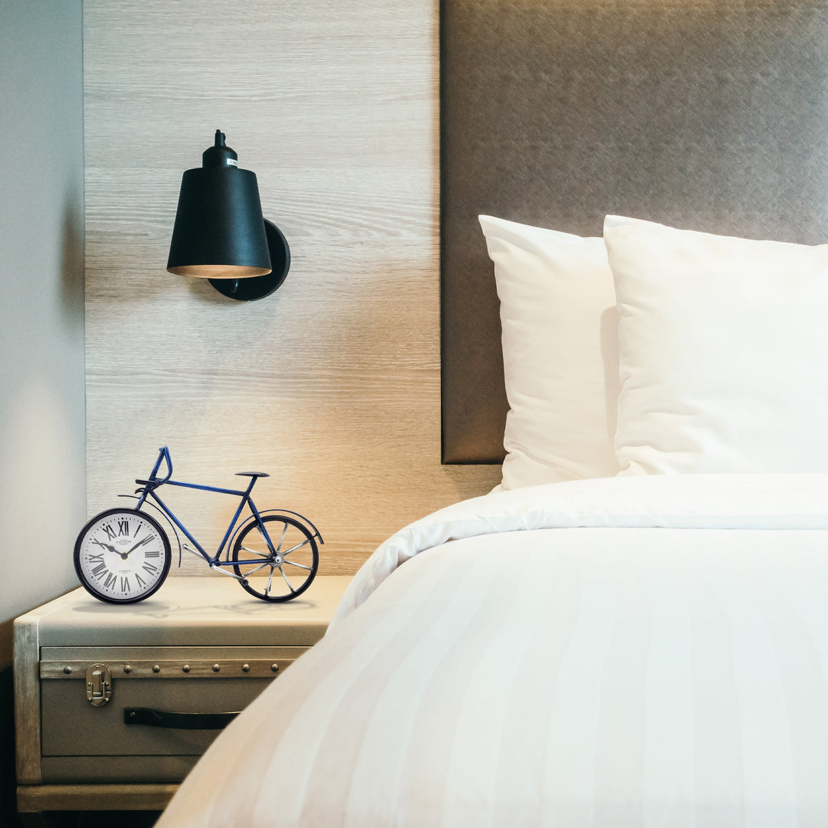 Wall/Table Clock - Roman Numbers Bike Table Clock