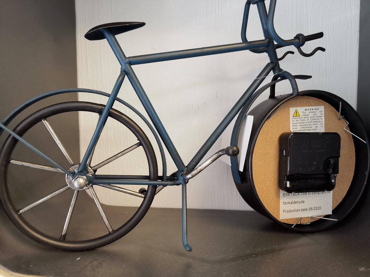 Wall/Table Clock - Roman Numbers Bike Table Clock