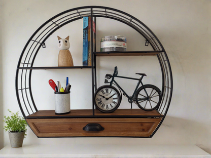 Wall/Table Clock - Roman Numbers Bike Table Clock