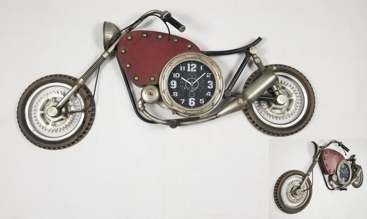 Wall Clock - Vintage Motorcycle Wall Clock