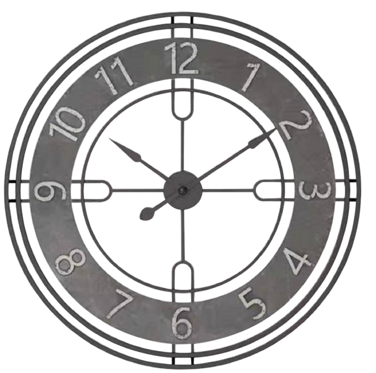 Antique Gray Casual Wall Clock