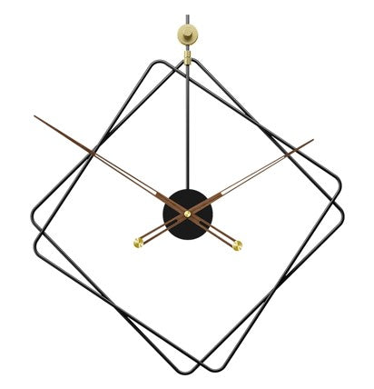 Iron  Home Decoration Modern Design Mounted Wall Clock