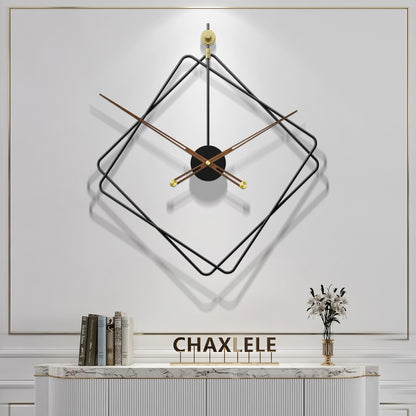Iron  Home Decoration Modern Design Mounted Wall Clock