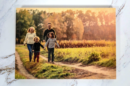 11x14 Custom Photo Print on Wood