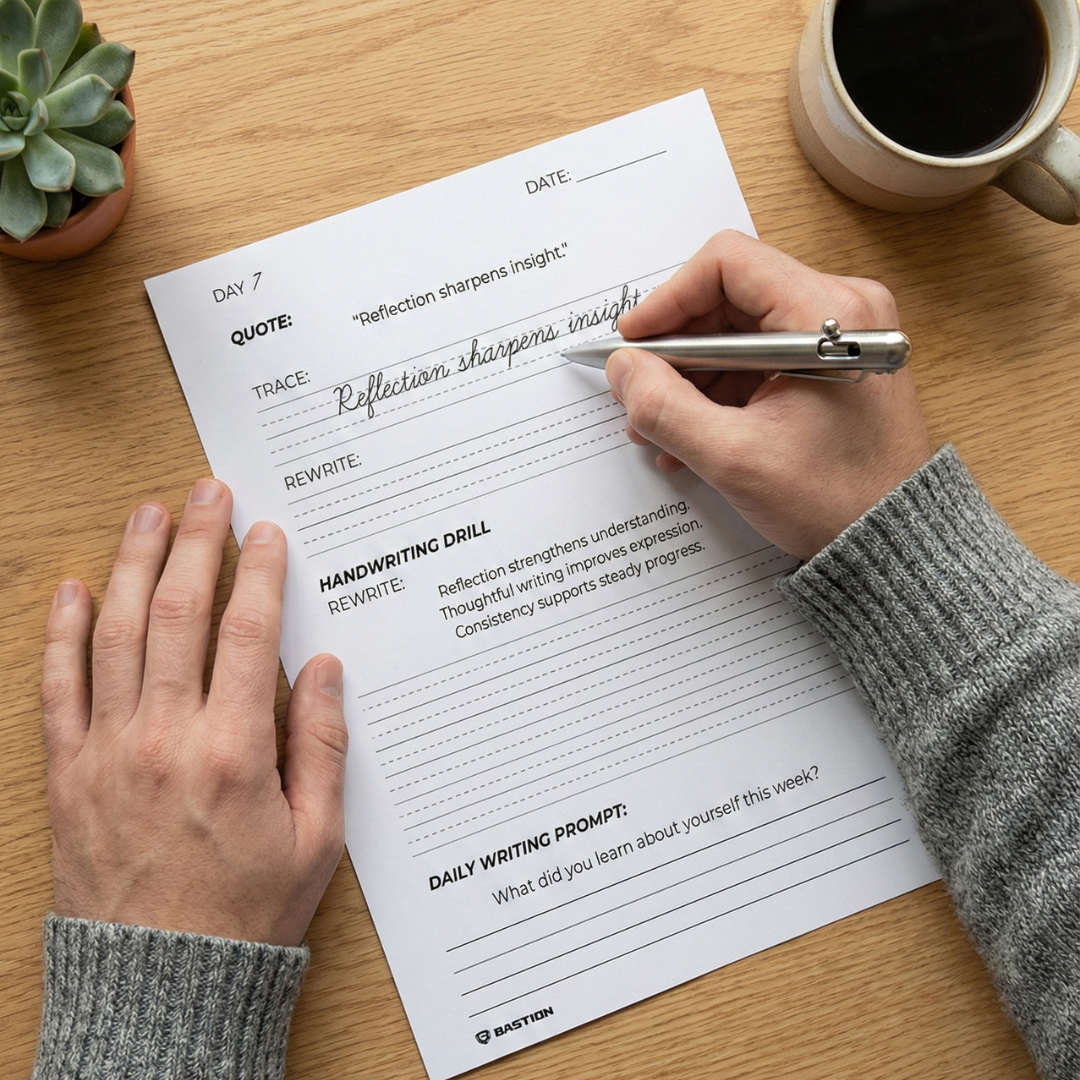 CURSIVE HANDWRITING - Daily Writing Practice E-Workbook by BASTION®