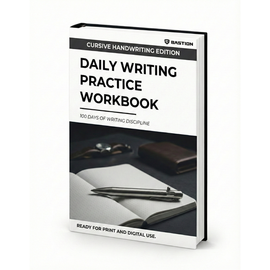 CURSIVE HANDWRITING - Daily Writing Practice E-Workbook by BASTION®