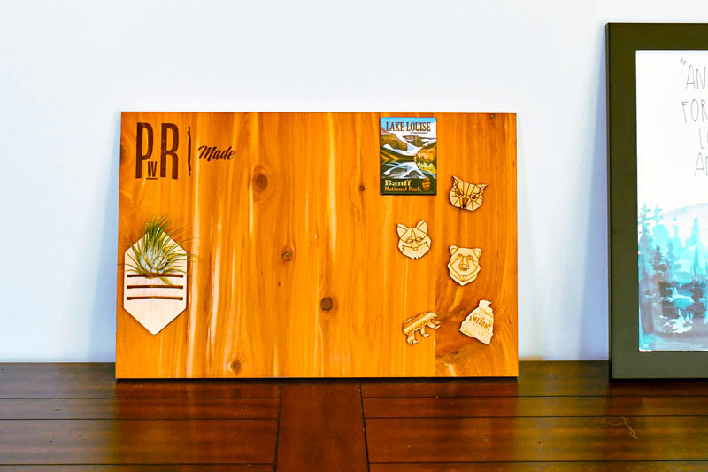 Wooden Magnetic Board – 18″×20″, Minimal Frame