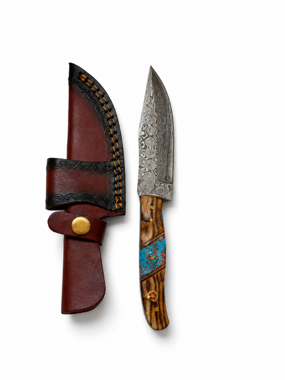 Titan Desert Mosaic Damascus Knife