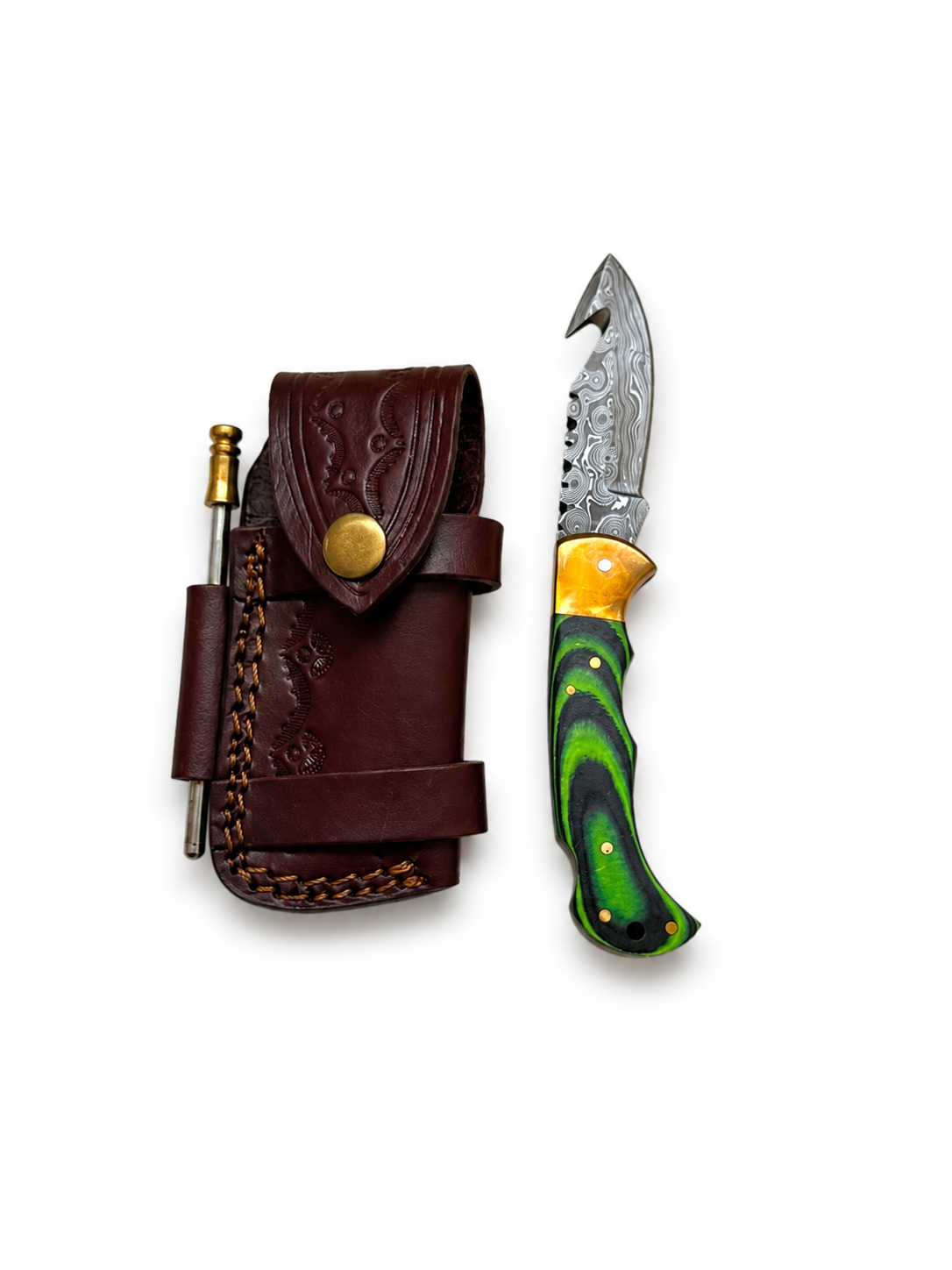 Titan Emerald Ridge Damascus Outdoor Utility Knife TFT-109