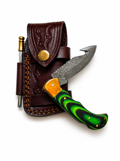 Titan Emerald Ridge Damascus Outdoor Utility Knife TFT-109