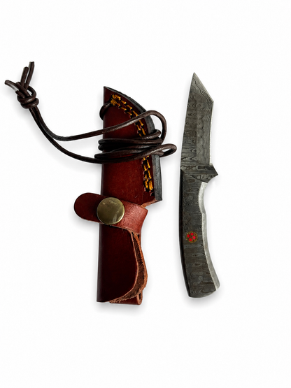Titan Phantom Damascus Neck Knife TKT-20