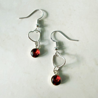 Heart of the Cosmos Sterling Silver Earrings
