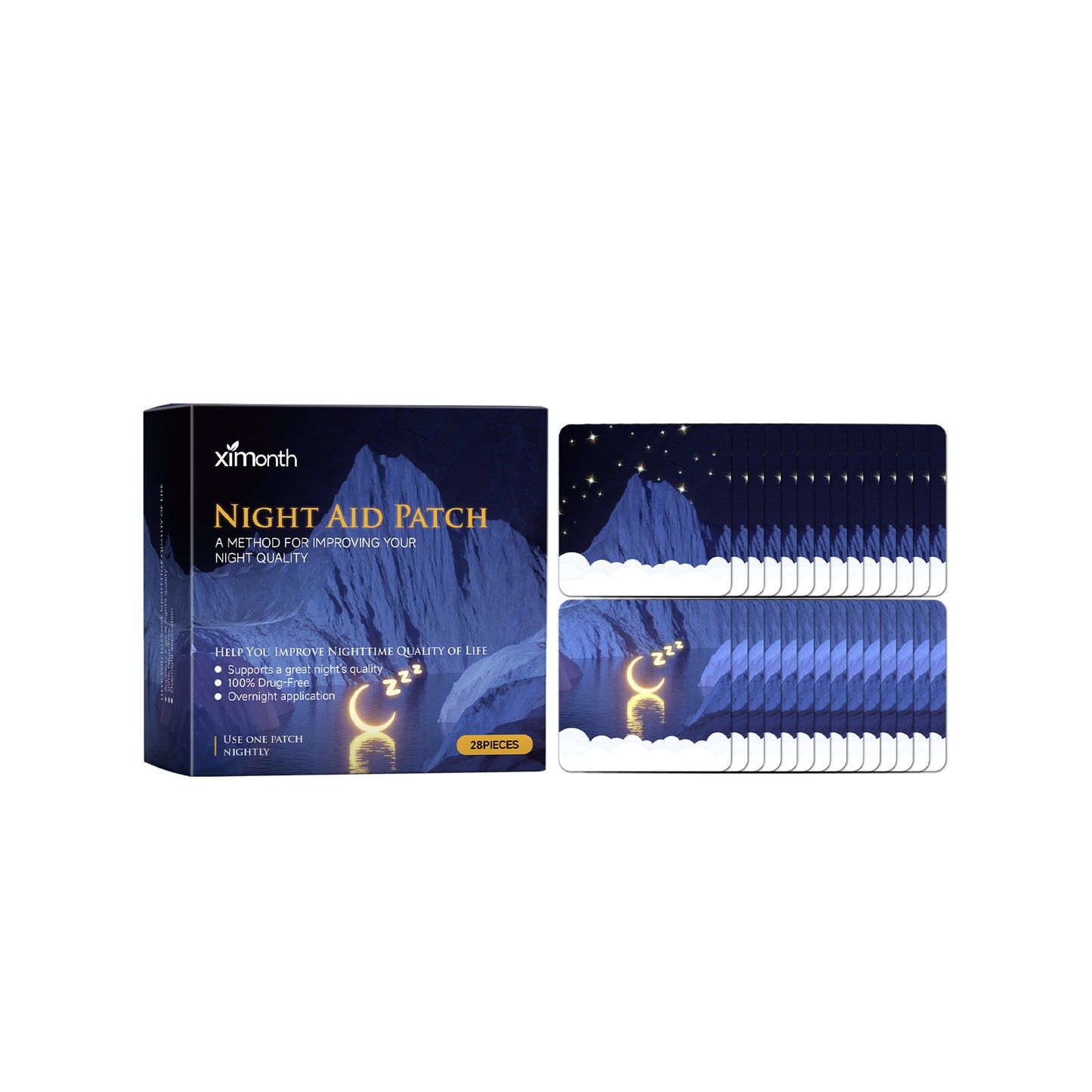 Ximonth Sleep Patch With Herbal And Refreshing Fragrance Soothes Body Fatigue And Eases Sleep Pamper Sleep Patch