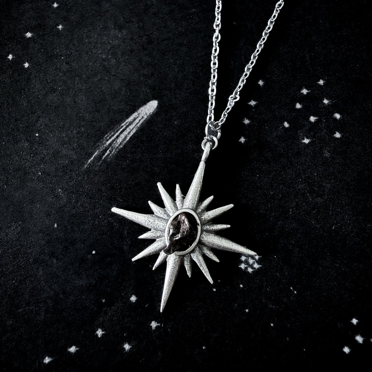 Supernova Starburst Necklace With Authentic Meteorite